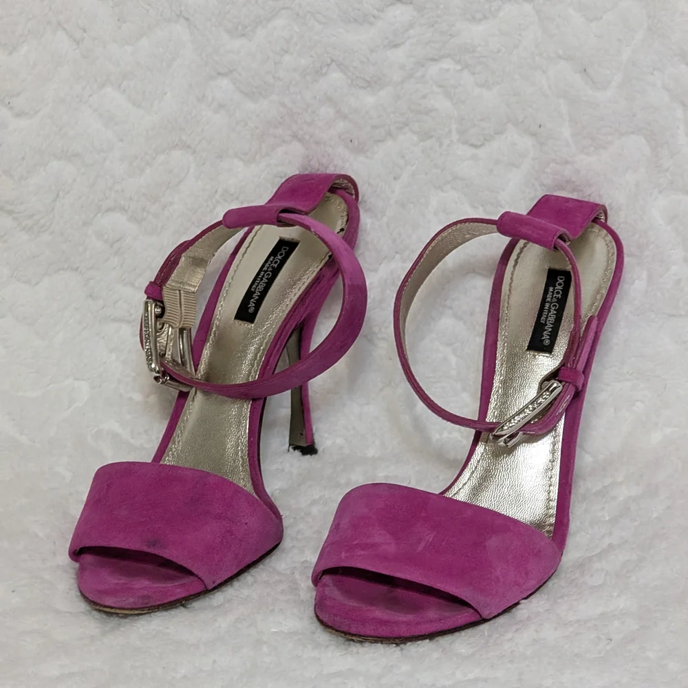 Dolce and Gabbana Suede Heels - Picture 2 of 8